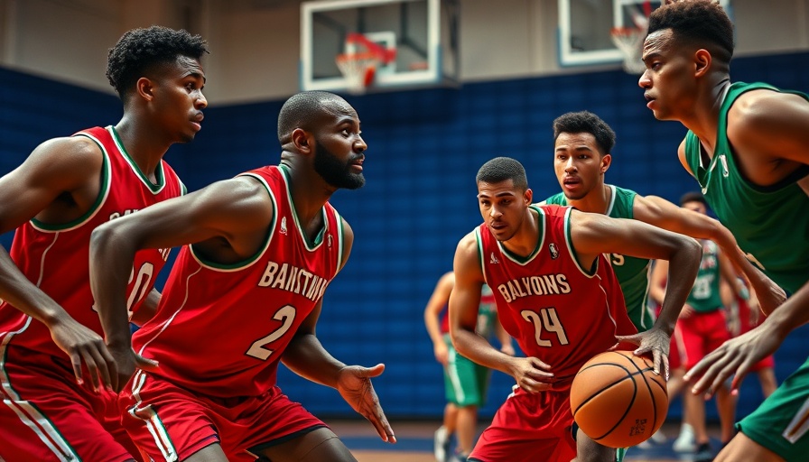 Kensington basketball league match in gym under bright lighting