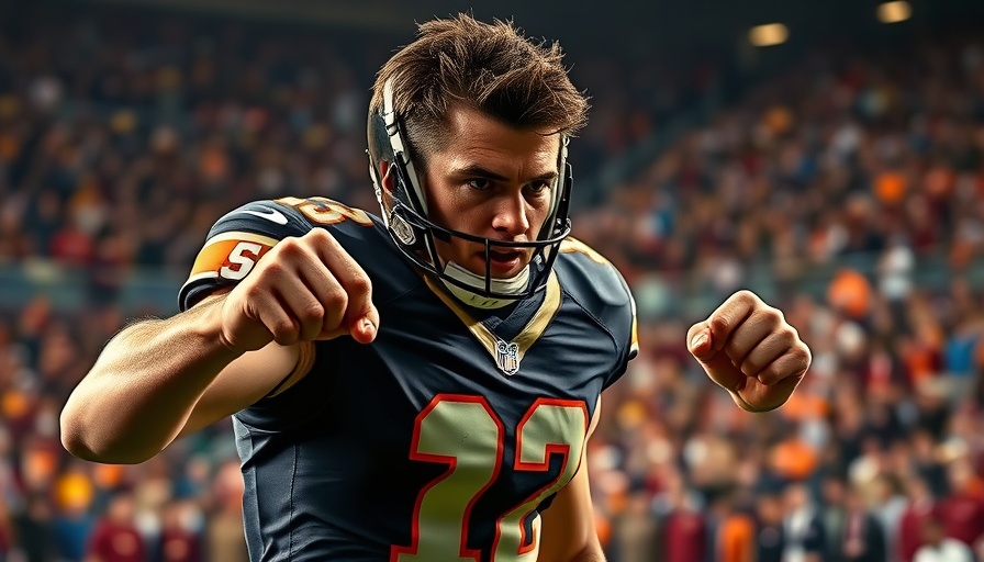 Focused NFL player in action during game, NFL win total over-unders