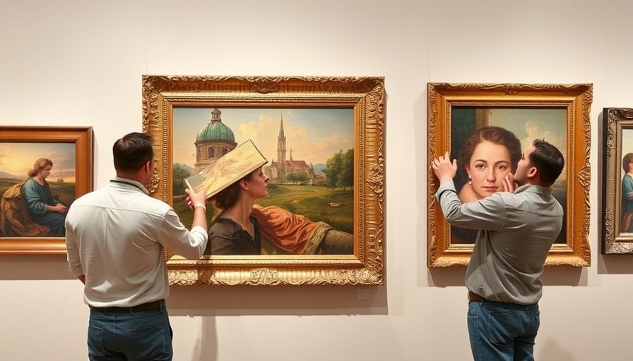Sotheby's Old Masters Auction Disappoints as handlers arrange paintings