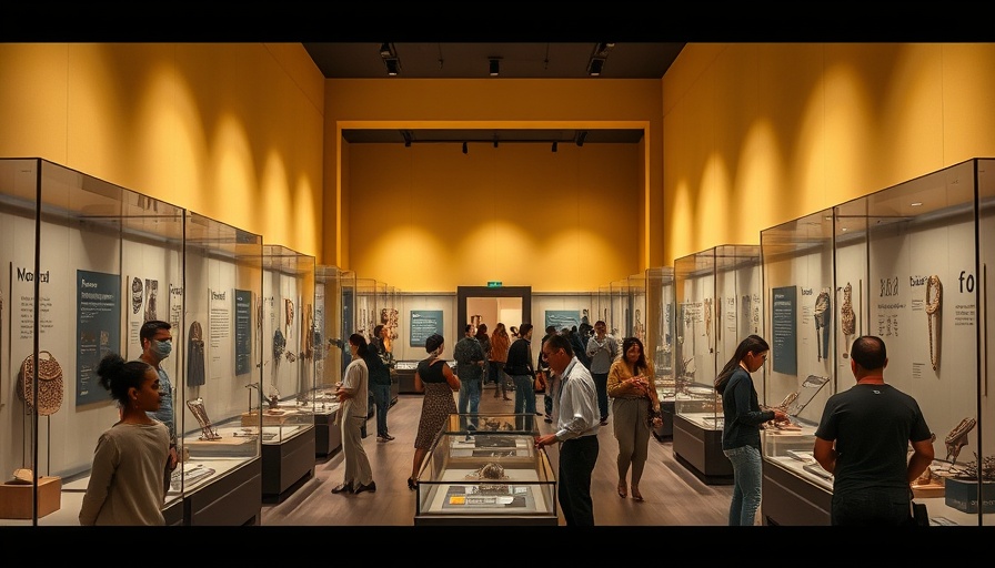 Museum showcase of African and Asian wearables collection