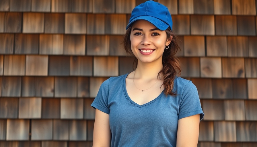 Casual woman in blue cap representing political landscape in America.