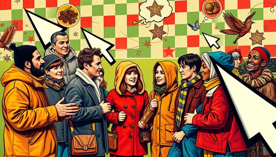 Eclectic pop-art collage showcasing vibrant characters and elements.