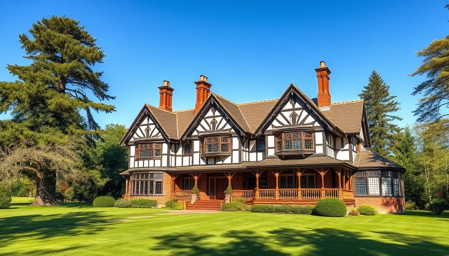 Charming Tudor-style house at Sandringham Estate with lush lawn