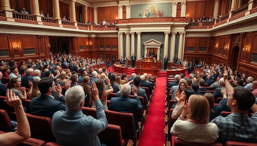 Citizens in New York legislative chamber discussing assisted suicide bill.