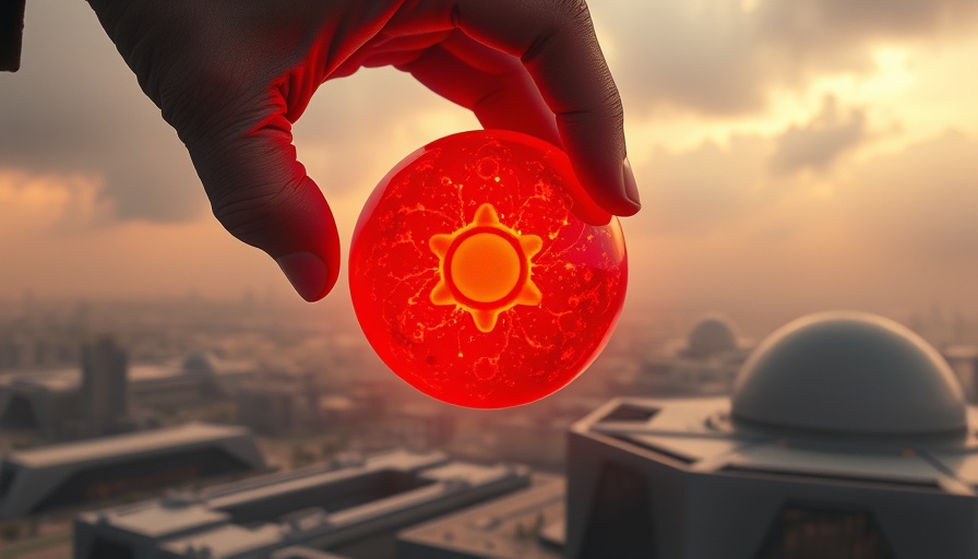 AI power surge visual with atoms and energy in focus