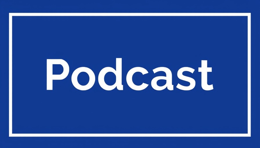 Minimalist podcast cover for Navigating Uncertainty in Investing in blue.