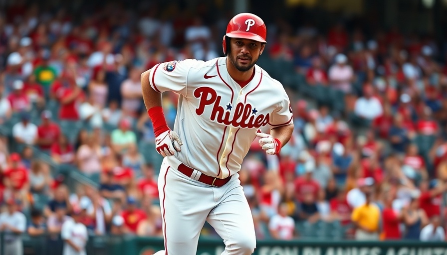 Baseball player in Phillies uniform during a game, Max Kepler Phillies Series Win.