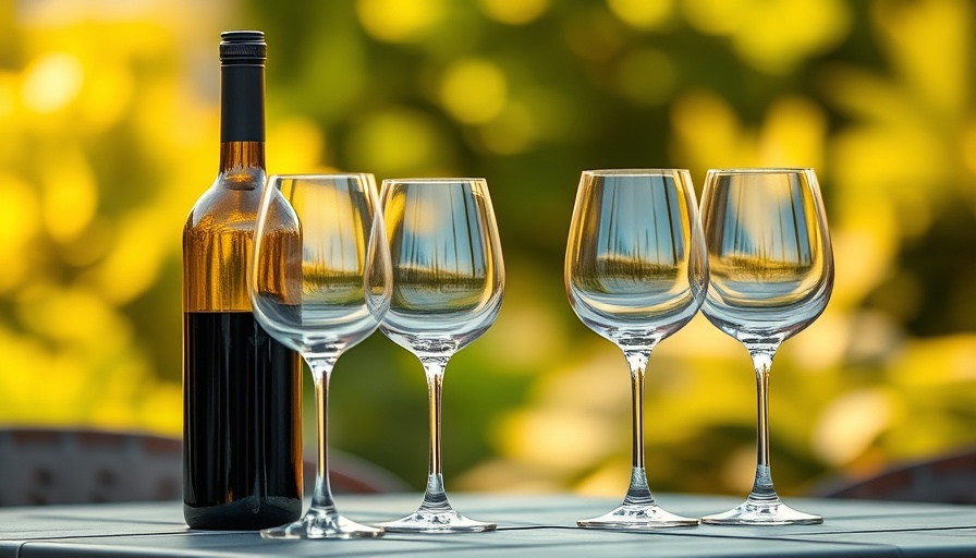 Best American Cabernet Sauvignon bottle with glasses on table.