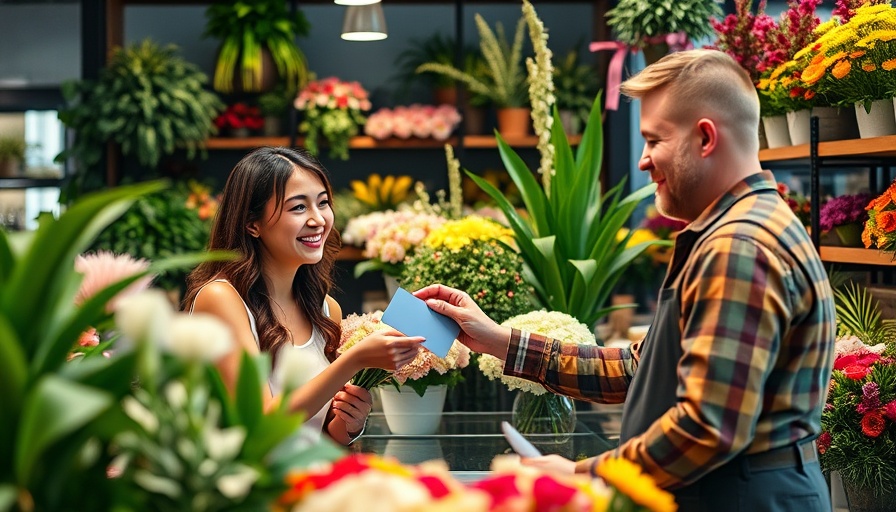 Flower shop transaction illustrating Chase Freedom Q3 categories 5% cash back.