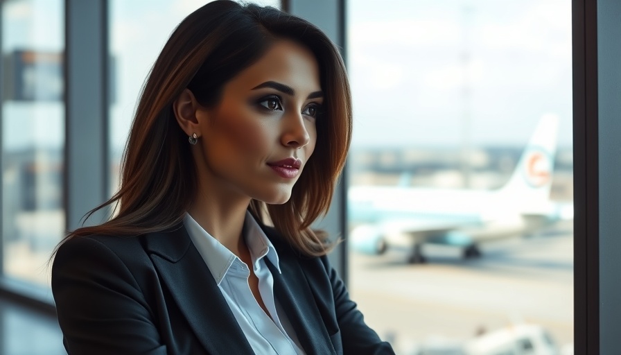 Businesswoman at airport reflecting on Amex Business Platinum points bonus changes.