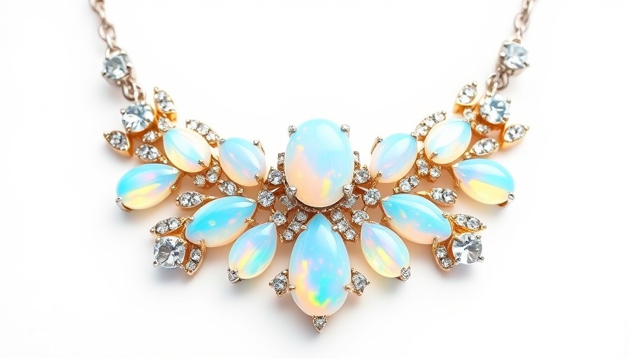 Extraleganza high jewelry collection opal and diamond necklace, exquisite design.