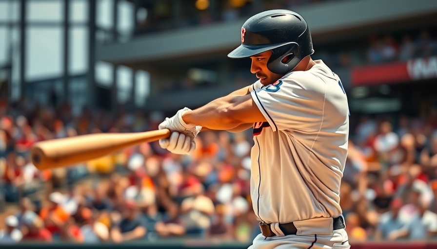 Baseball player mid-swing in the best inning of the Phillies season.