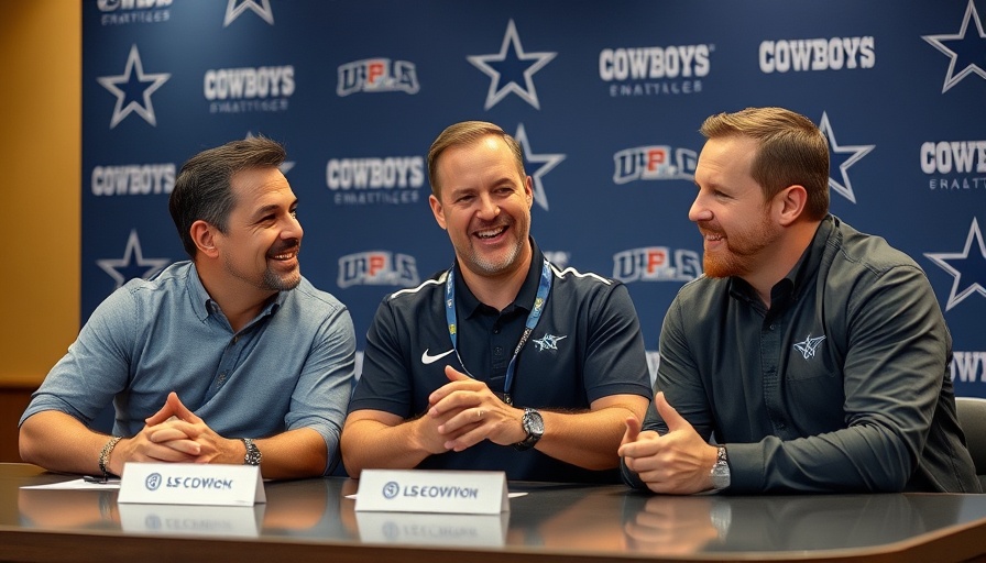 Dallas Cowboys press conference with three lively speakers.