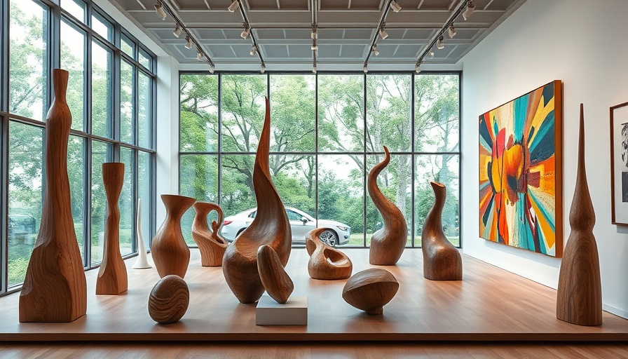 Mildred Thompson retrospective showcasing sculptures and painting in gallery