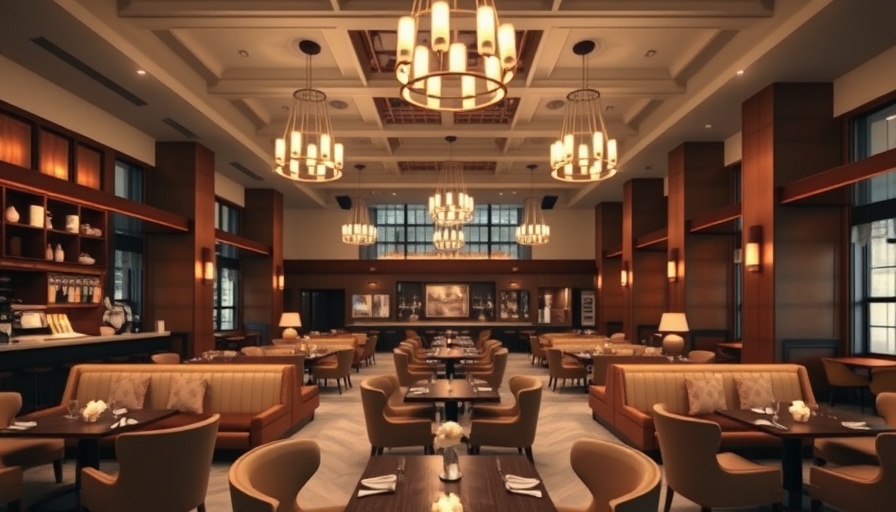 Little Horse Tavern at Cobbs Creek Golf Course interior with modern decor.