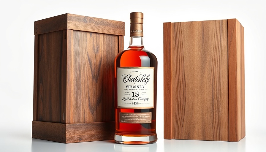 Booker's Bourbon bottle with wooden box on white background.