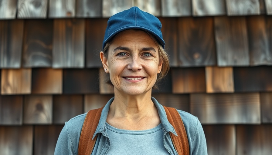 Confident woman in blue cap, rustic background, understanding July 7, 2025 politics.
