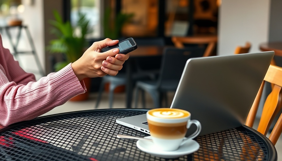 Person using Citi Strata Elite card for contactless payment at cafe.