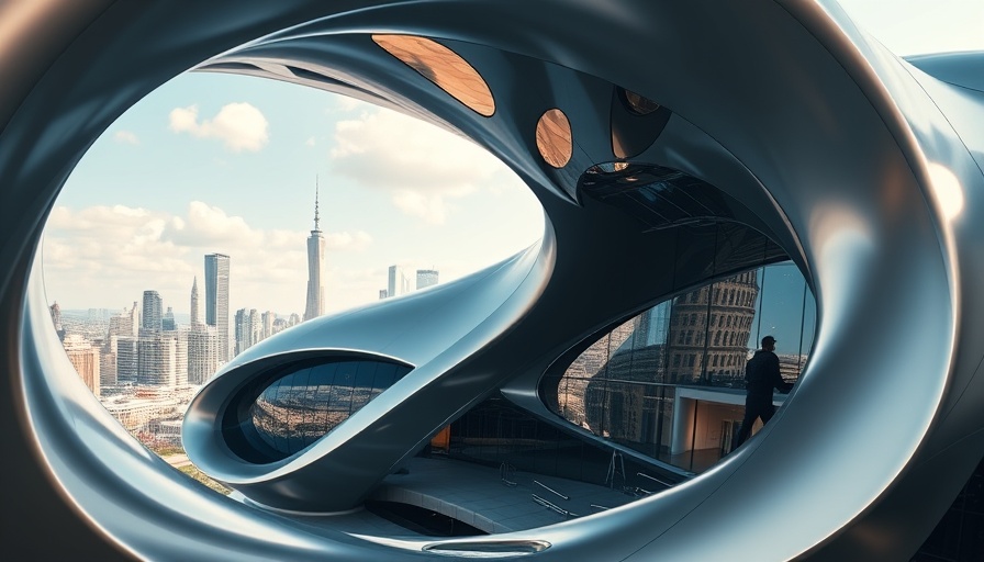 Futuristic structure at Netherlands modern art museums, curved metal and glass design.