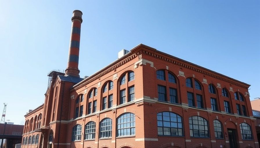 MGP Whiskey Sales Drop: Seagram's historic distillery building with chimney on a clear day.