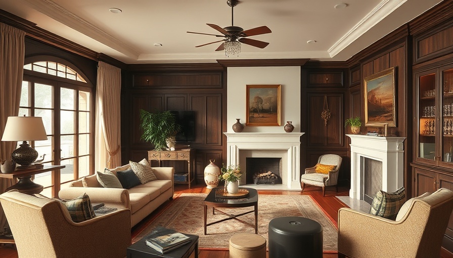 1940s Los Angeles home renovation with elegant living room.