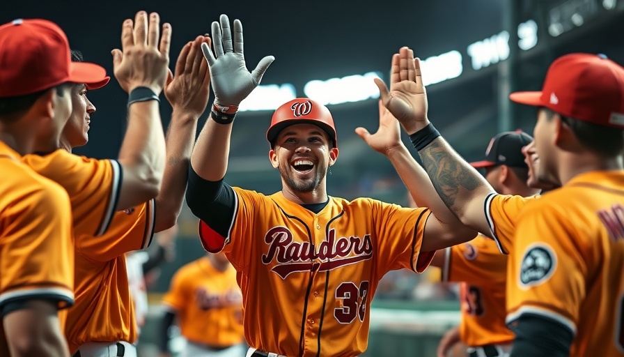 Phillies player high-fiving teammates in celebration, symbolizing Phillies Annihilation of the New York Mets.
