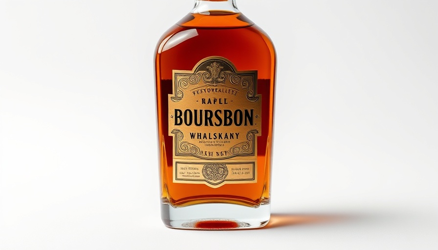 Elegant Brothers Bond Bourbon bottle with regenerative grains label.