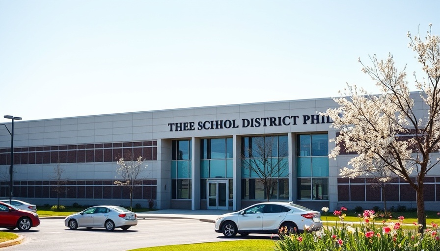 School District of Philadelphia building facade under clear sky.