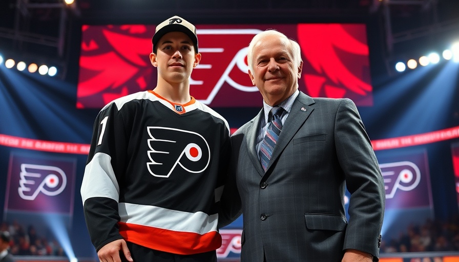Flyers draft event, round 1 pick 12 announcement.