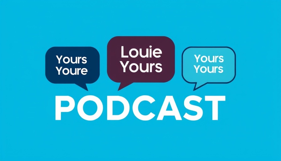 Wealth management insights podcast logo with speech bubbles.
