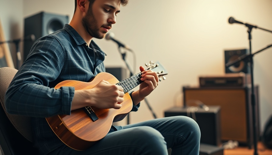 Philadelphia community arts season musician performing with a ukulele.