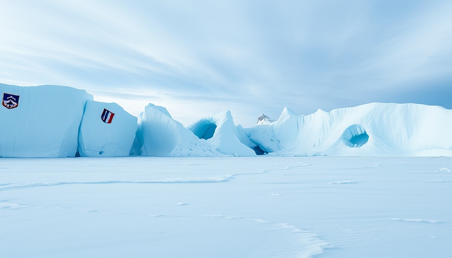 Expansive ice formations, art reflecting climate at Frieze London.