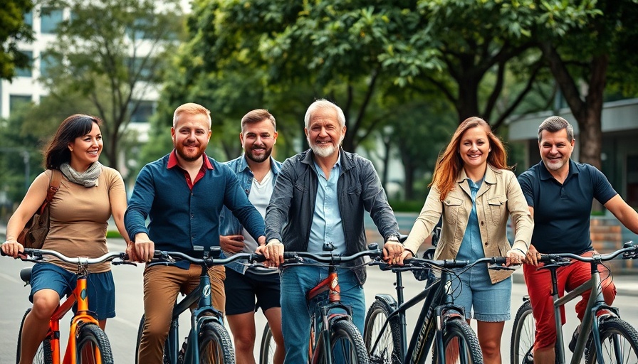 Group of cyclists showcasing community spirit in Philadelphia.