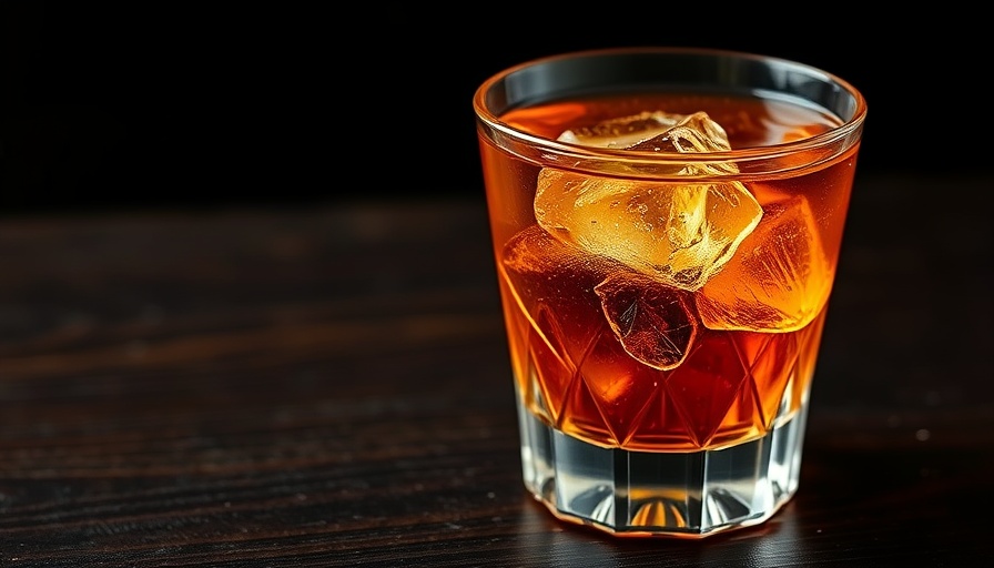 Elegant Remember the Alimony cocktail in crystal glass.