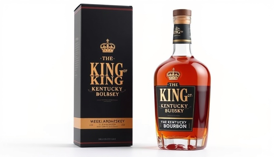 King of Kentucky Bourbon bottle with packaging, elegant display.
