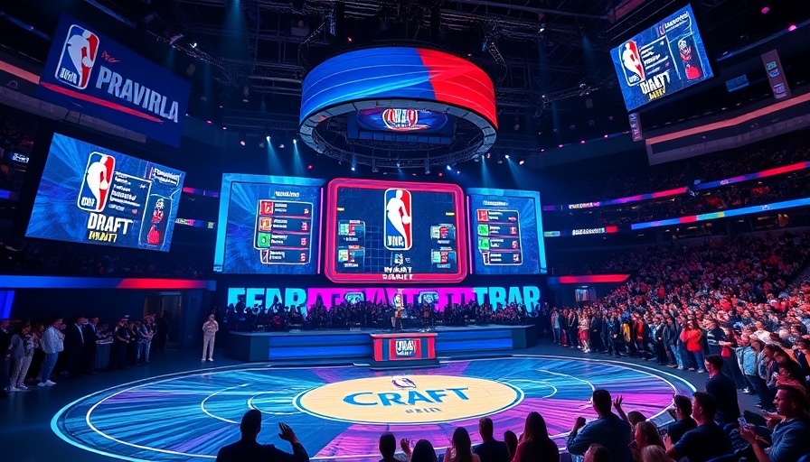Engaging NBA draft stage showing future selections.