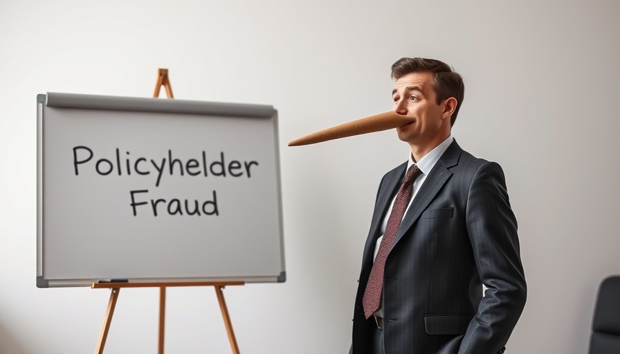 Illustration highlighting internal insurance fraud with a humorous twist.