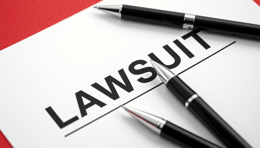 Lawsuit document and pens symbolizing legal action against insurance company tactics.