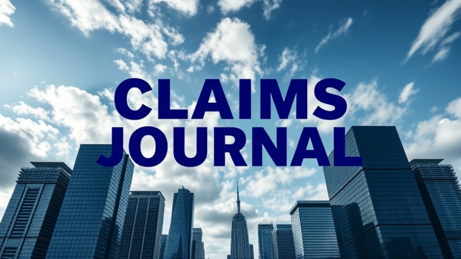 Cityscape with 'Claims Journal' text overlay related to Google privacy lawsuit.