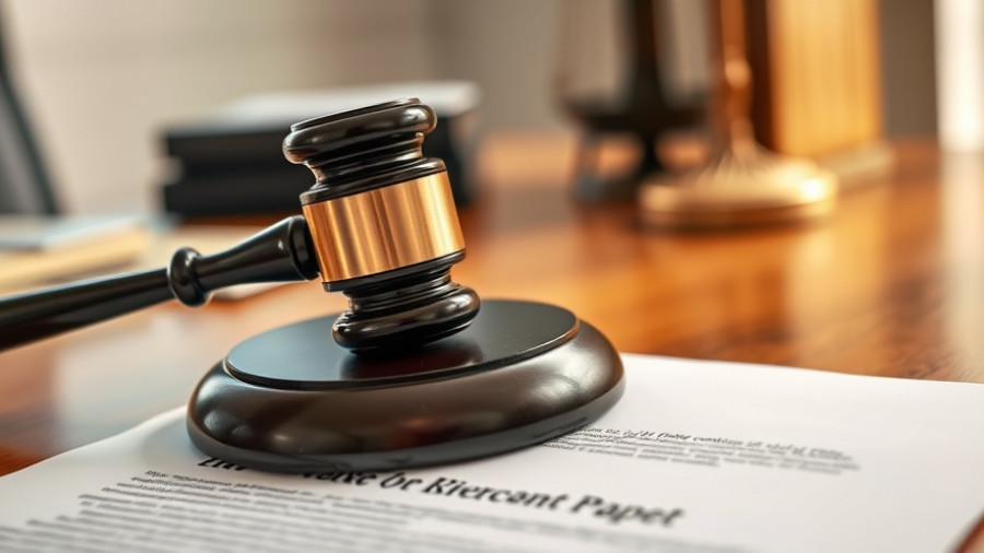 Veasley damages insurance claims document with gavel.