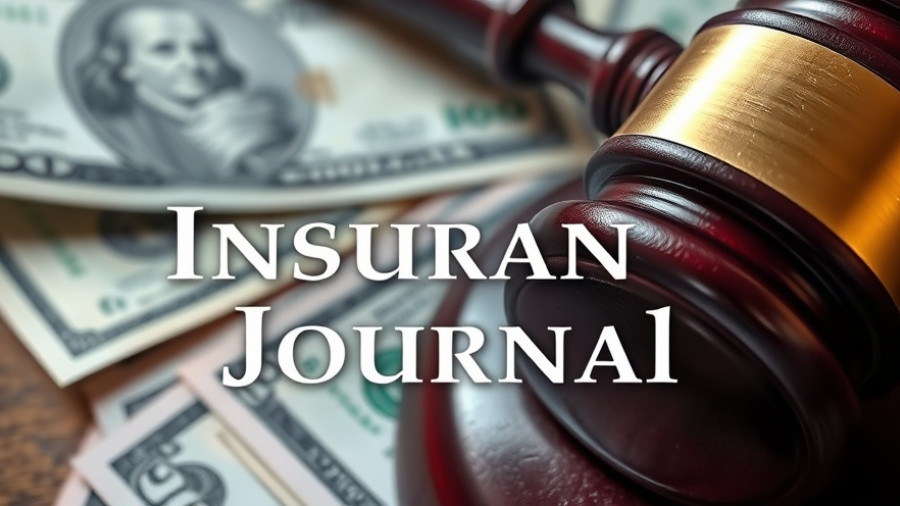 Class action insurance lawsuits representation with money and gavel.