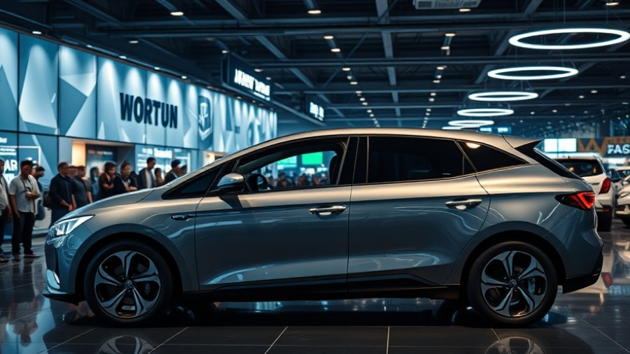 Sleek Li Auto vehicle at an automotive showroom highlighting battery fire safety.