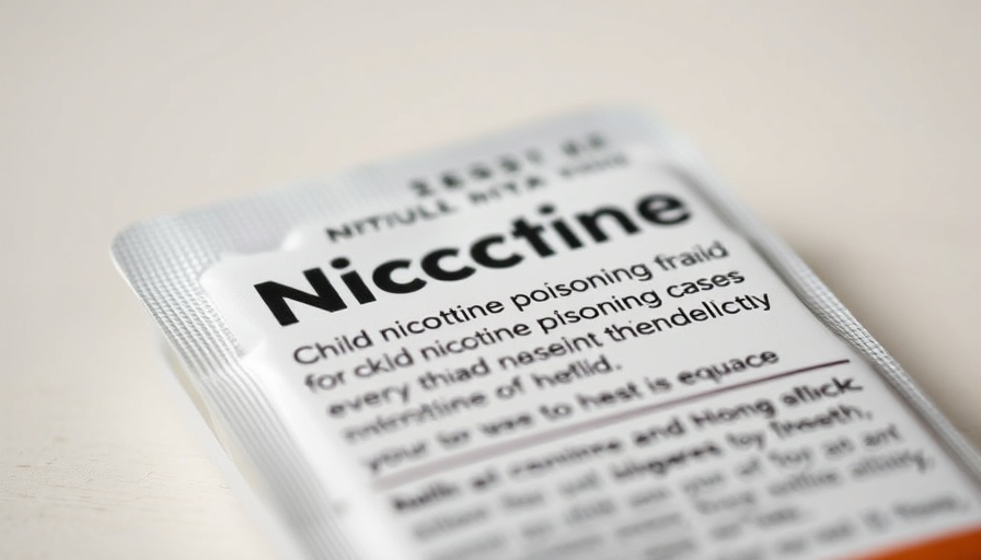 Nicotine pouches linked to child ER visits, awareness text.