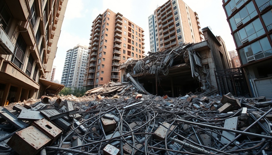 Collapsed building showcasing Montana Valued Policy Law impacts