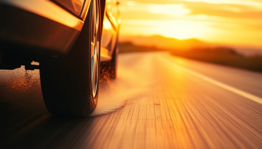 Close-up car tire skidding, highlighting stunt driving accident claims.