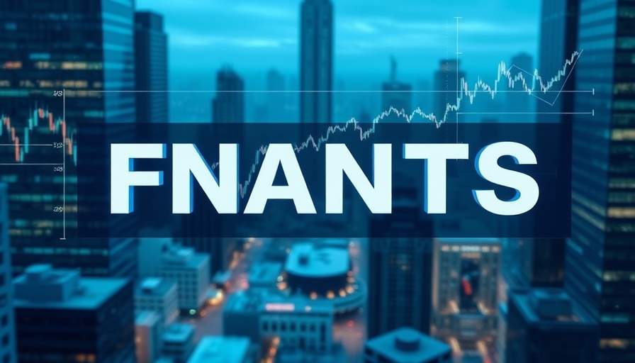 Financial charts and cityscape overlay with The Triple-I Blog text