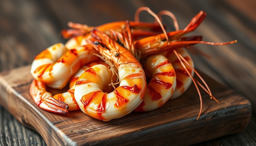 Workers’ compensation rights for radioactive exposure illness text over shrimp.