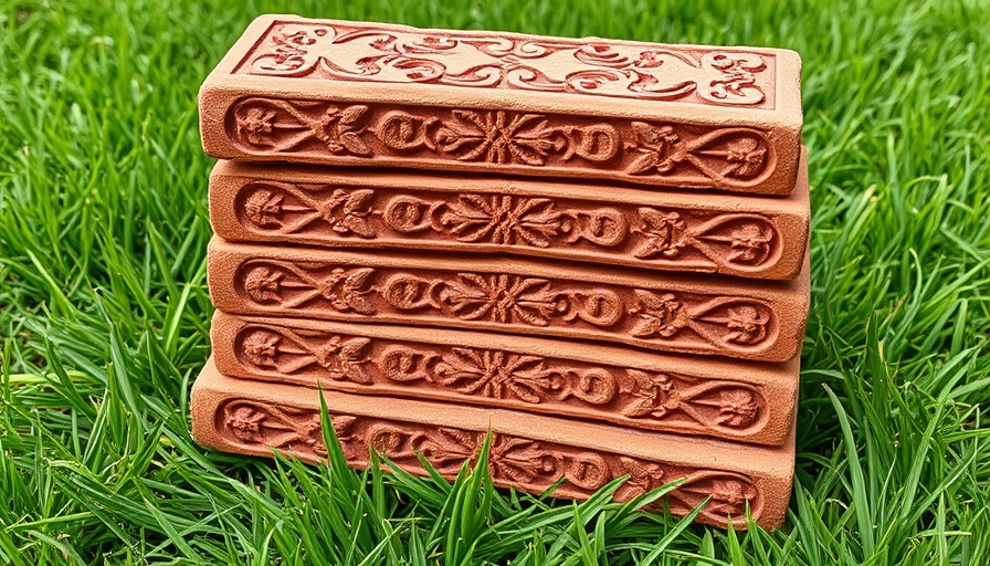 Decorative red bricks symbolizing salvage rights in insurance claims.