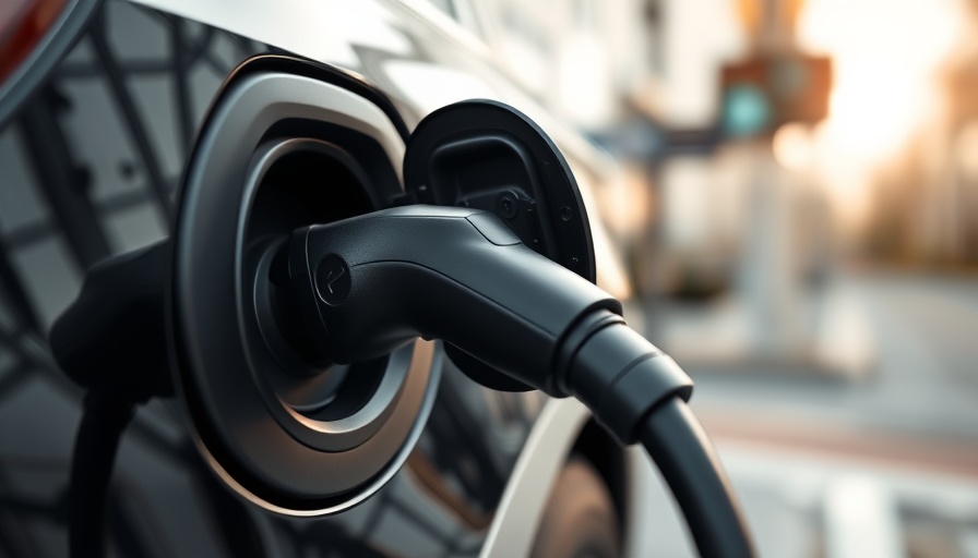 US Electric Car Adoption Slowdown: Close-up of electric vehicle charging.