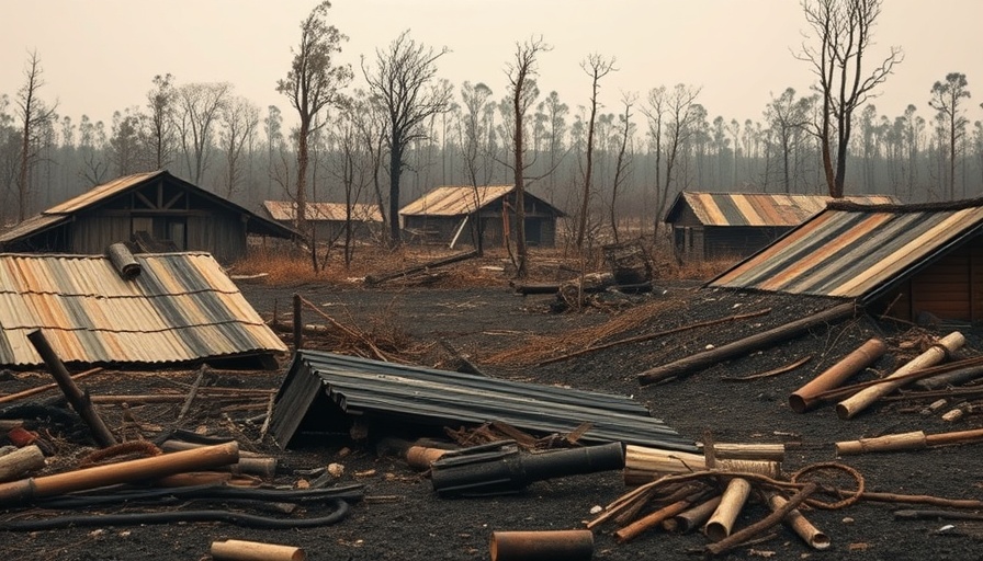 Bushfire aftermath illustrating Australia climate adaptation funding.